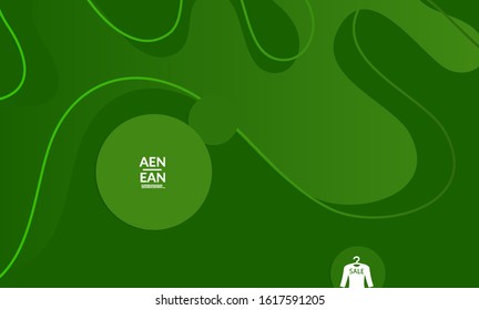 Abstract science biology background. Nature inspired organic wavy vanishing shape on bright gradient. Illustration of growing biomass, Amoeba. Concept of biochemical research on molecular level. 