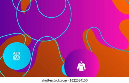 Abstract science biology background. Nature inspired organic wavy vanishing shape on bright gradient. Illustration of growing biomass, Amoeba. Concept of biochemical research on molecular level. 