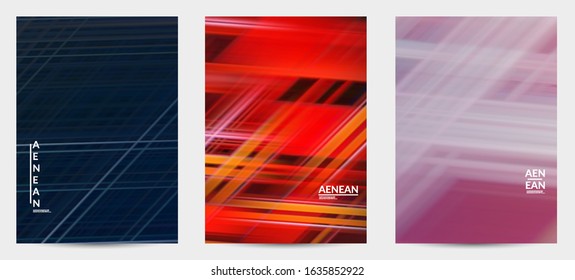 Abstract science cover with glowing rays light effect. Template design for internet speed communication data computing technology. Futuristic texture of trails blurred energy motion.