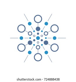 Abstract science logo template.
