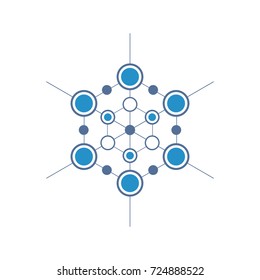 Abstract science logo template.