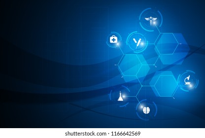 abstract science medical tech innovative concept background EPS 10 VECTOR