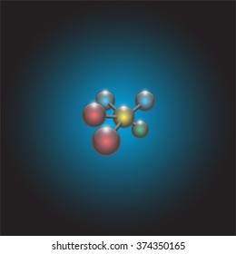 Abstract science Molecule, Vector illustration