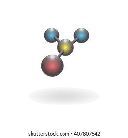 Abstract science Molecule,Vector illustration