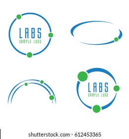 Abstract Science, Orbit or Circle Logo Icon Set