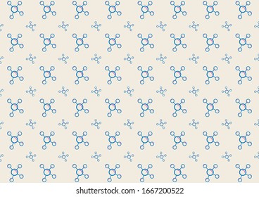 Abstract science pattern design vector background. Concept via molecule icon suitable for background, website and room children.