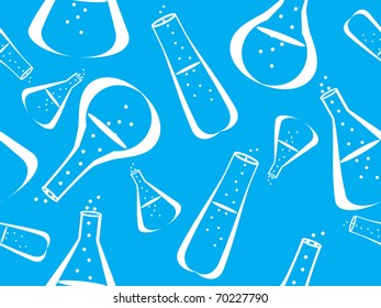 abstract science research concept background, vector illustration