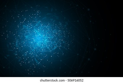 abstract science sci fi geometric  polygonal connection pattern design concept background