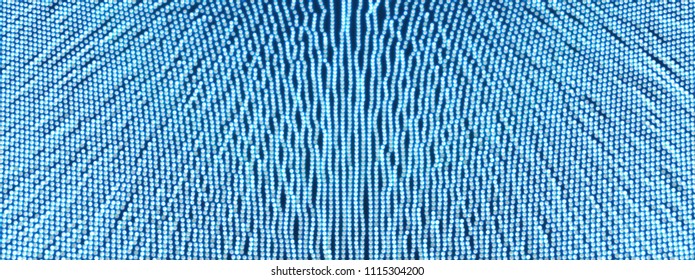 Abstract science or technology background. Graphic design. Network illustration with particle. 3D grid surface. 