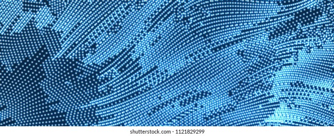 Abstract science or technology background. Graphic design. Network illustration with particle. 3D grid surface. 
