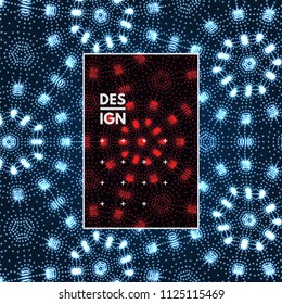 Abstract science or technology background. Graphic design. Network illustration with particle. 3D grid surface. Can be used for wallpaper, presentation, banner and cover.