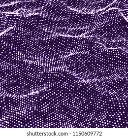 Abstract science or technology background. Graphic design. Network illustration with particle. 3D grid surface. 