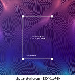 Abstract science or technology background. Graphic design. Network illustration with particle. 3D grid surface. 