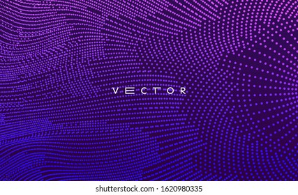 Resumen de antecedentes científicos o tecnológicos. Diseño gráfico. Ilustración de red con partícula. Superficie de cuadrícula 3D. 