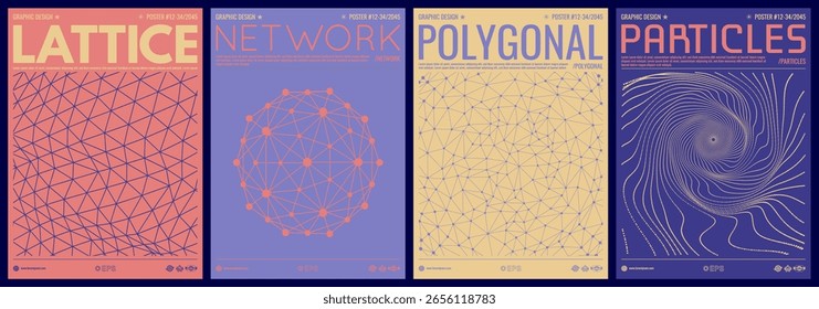 Abstract science or technology background. Lattice structure. 3d grid surface. Cover design template. Sphere. Vector illustration for brochure, poster, presentation, flyer or banner.