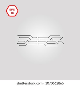 Abstract science and technology background. Vector illustration