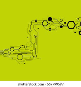 Abstract science and technology background for you design.