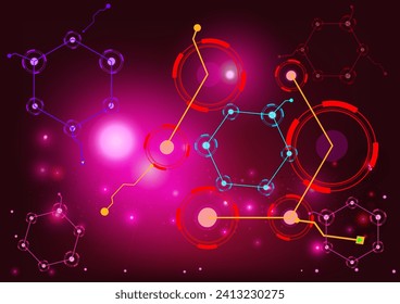 Abstract science and technology graphic design, technology concept