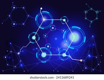 Abstract science and technology graphic design, technology concept