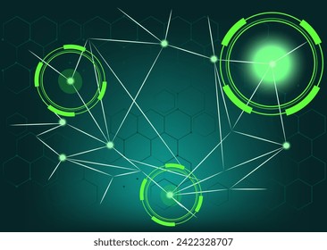 Resumen de diseño gráfico de ciencia y tecnología, concepto de tecnología