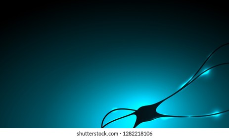 Abstract science template background. Vector illustartion. Creative technology wallpaper. Neural industry image for presentation, web and print materials. Fantasy high tech banner image.