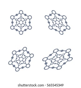 Abstract science vector icon. Communication. 
