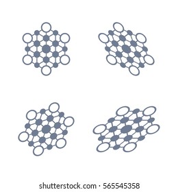 Abstract science vector icon. Communication. 