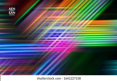 Abstract science wallpaper with glowing rays light effect. Template design for internet speed communication data computing technology. Futuristic texture of trails blurred energy motion.