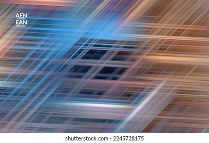 Abstract science wallpaper with glowing rays light effect. Template design for internet speed communication data computing technology. Futuristic texture of trails blurred energy motion.