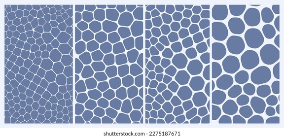 Abstract scientific background with cells or cell membranes. Vector illustration for print, textile, fabric, package, wrapping or cover.