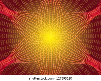 abstract scientific background with graphics and digits