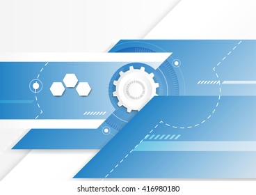 Abstract scientific future technology background, vector illustration
