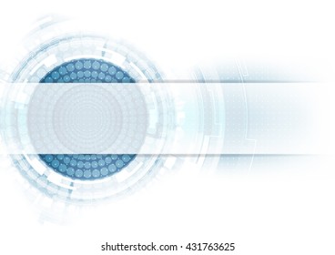 Abstract scientific future technology background, vector illustration