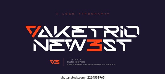 Abstract scifi modern alphabet fonts. Science fiction typography sport, technology, fashion, digital, future creative logo font. vector illustration