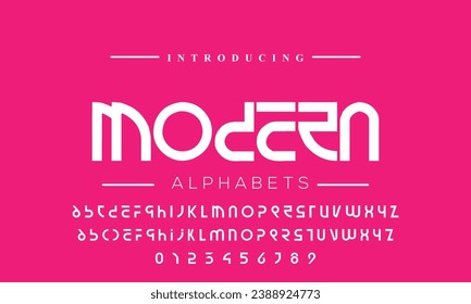 Abstract scifi modern alphabet fonts. Science fiction typography sport, technology, fashion, digital, future creative logo font. vector illustration