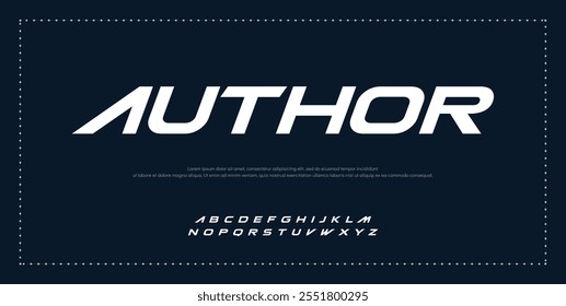 Abstract scifi modern alphabet fonts. Science fiction typography sport, technology, fashion, digital, future creative logo font. vector illustration