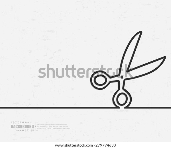 Abstract scissors vector background. For web\
and mobile applications, illustration template design, creative\
business info graphic, brochure, banner, presentation, concept\
poster, cover, booklet,\
document.