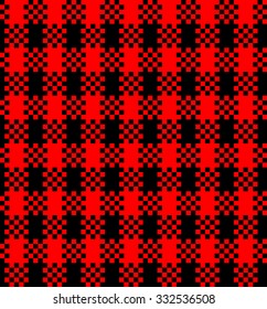 abstract scott pattern background with black and red