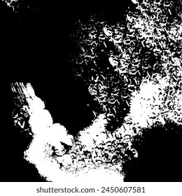 Abstract scrapbook black and white creative drawn background. Grunge graphics universal