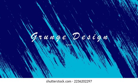 Abstract Scratch Blue Grunge Texture Design Background
