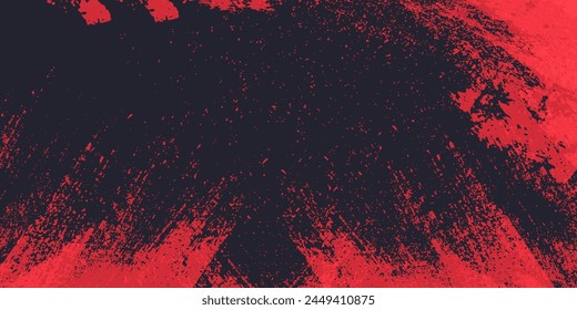 Abstract Scratch Red Grunge Texture In Black Background Design