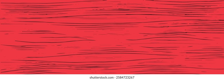 Abstract Scratch Red Grunge Texture In Black Background Design. vektor