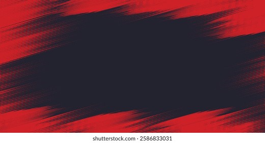 Abstract Scratch Red Grunge Texture In Black Background Design