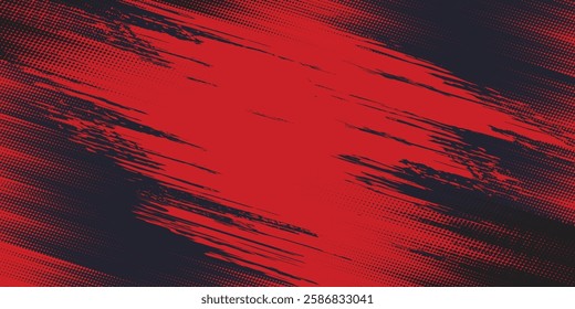 Abstract Scratch Red Grunge Texture In Black Background Design