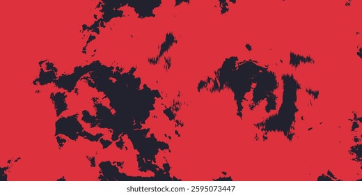 Abstract Scratch Red Grunge Texture In Black Background Design