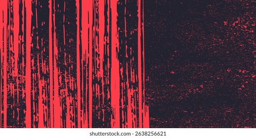 Abstract Scratch Red Grunge Texture In Black Background Design.vector ilustration