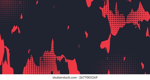 Textura Abstractas Del Grunge Del Rasguño Rojo En Arte Moderno Del Diseño De Fondo Negro.Eps 10