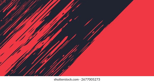 Textura Abstractas Del Grunge Del Rasguño Rojo En Arte Moderno Del Diseño De Fondo Negro.Eps 10