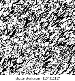 The abstract scratched background. Black and white vector texture template.White noise.