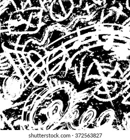 abstract scratched black ink texture and background, grunge splash, vector paint